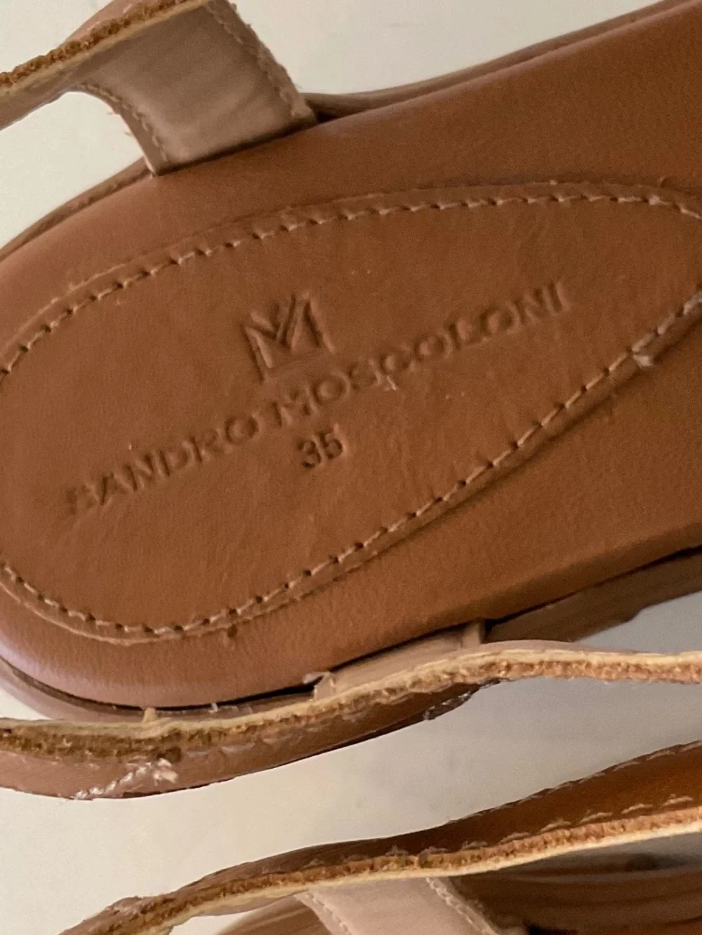 SANDRO MOSCOLONI Platform Lug Sole Sandals in Brown Size 6.5